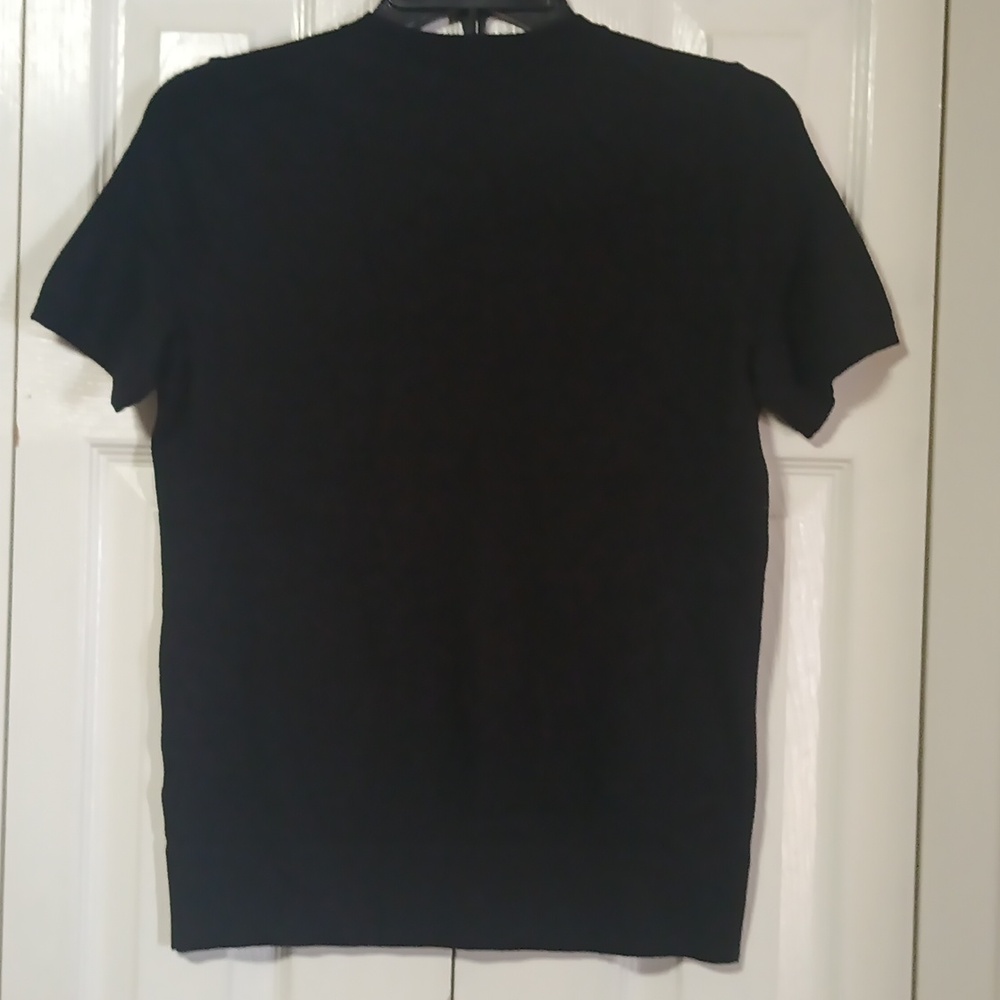 Nordstrom Black Slim Fit Short Sleeve Sweater - Picture 8 of 8